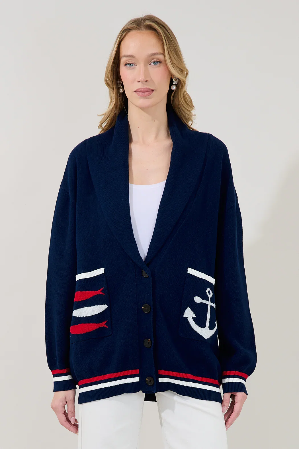 Image of Dockside Shawl Collar Cardigan