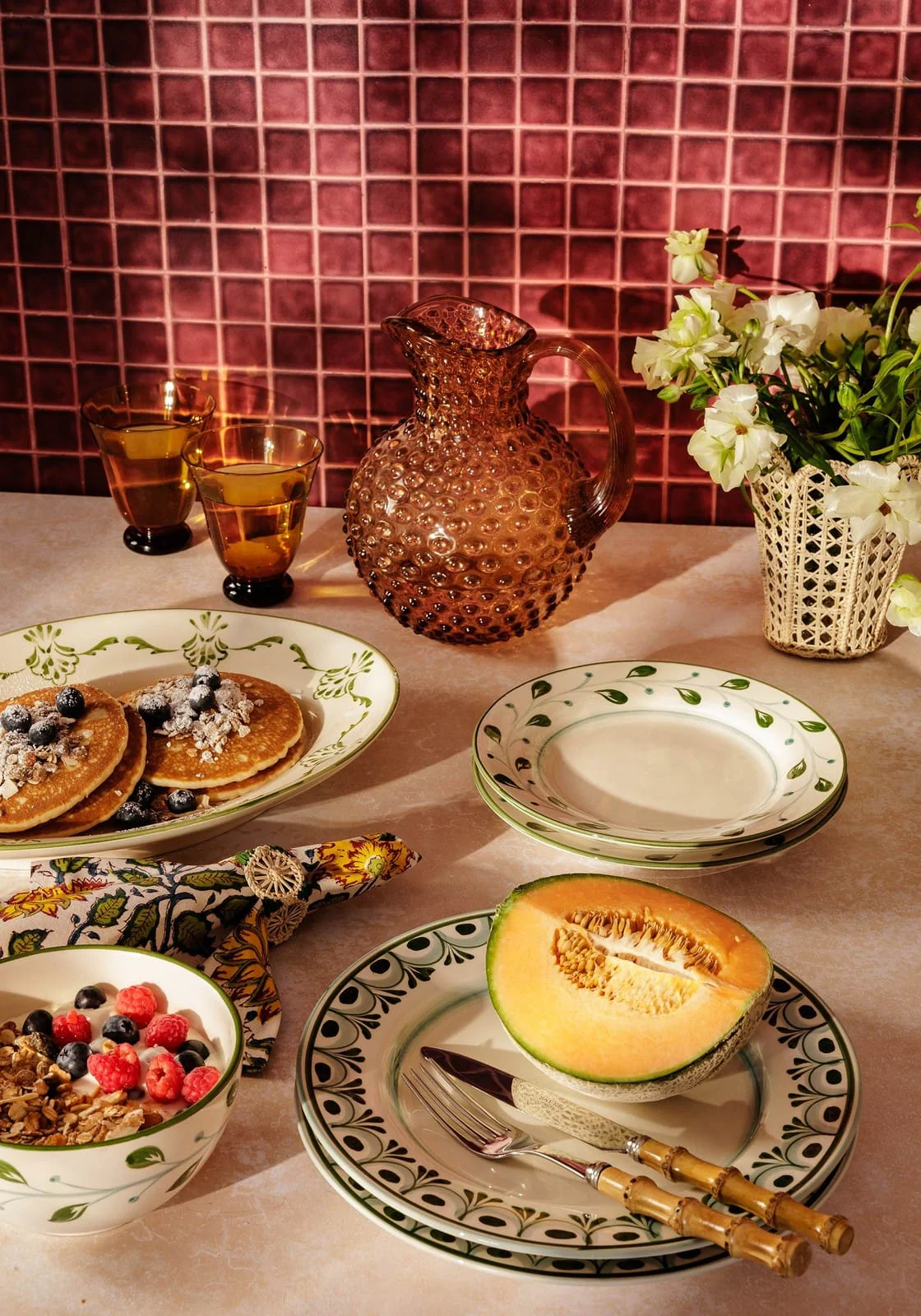 Image of Cara Shell Serving Plate, Green