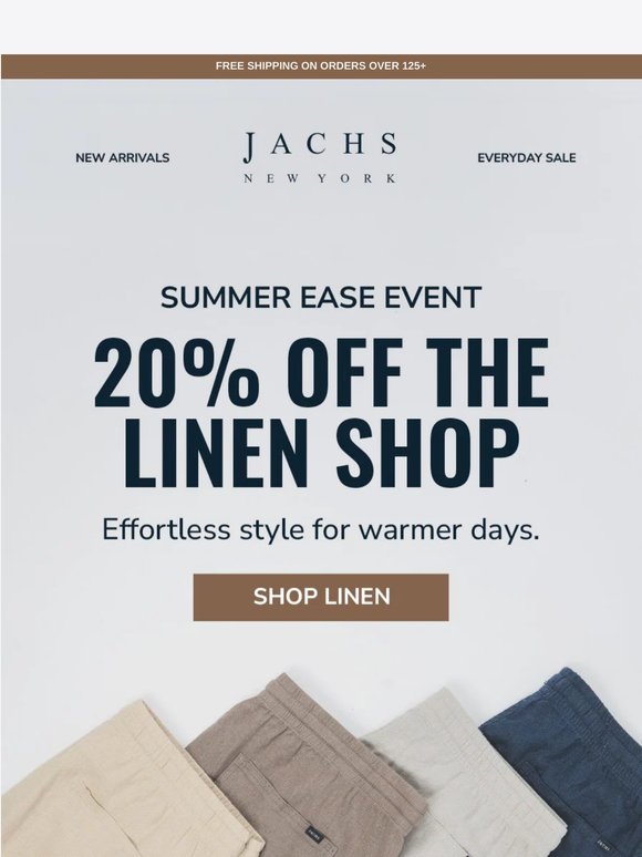 20% OFF: Effortless Style for Warmer Days ☀️