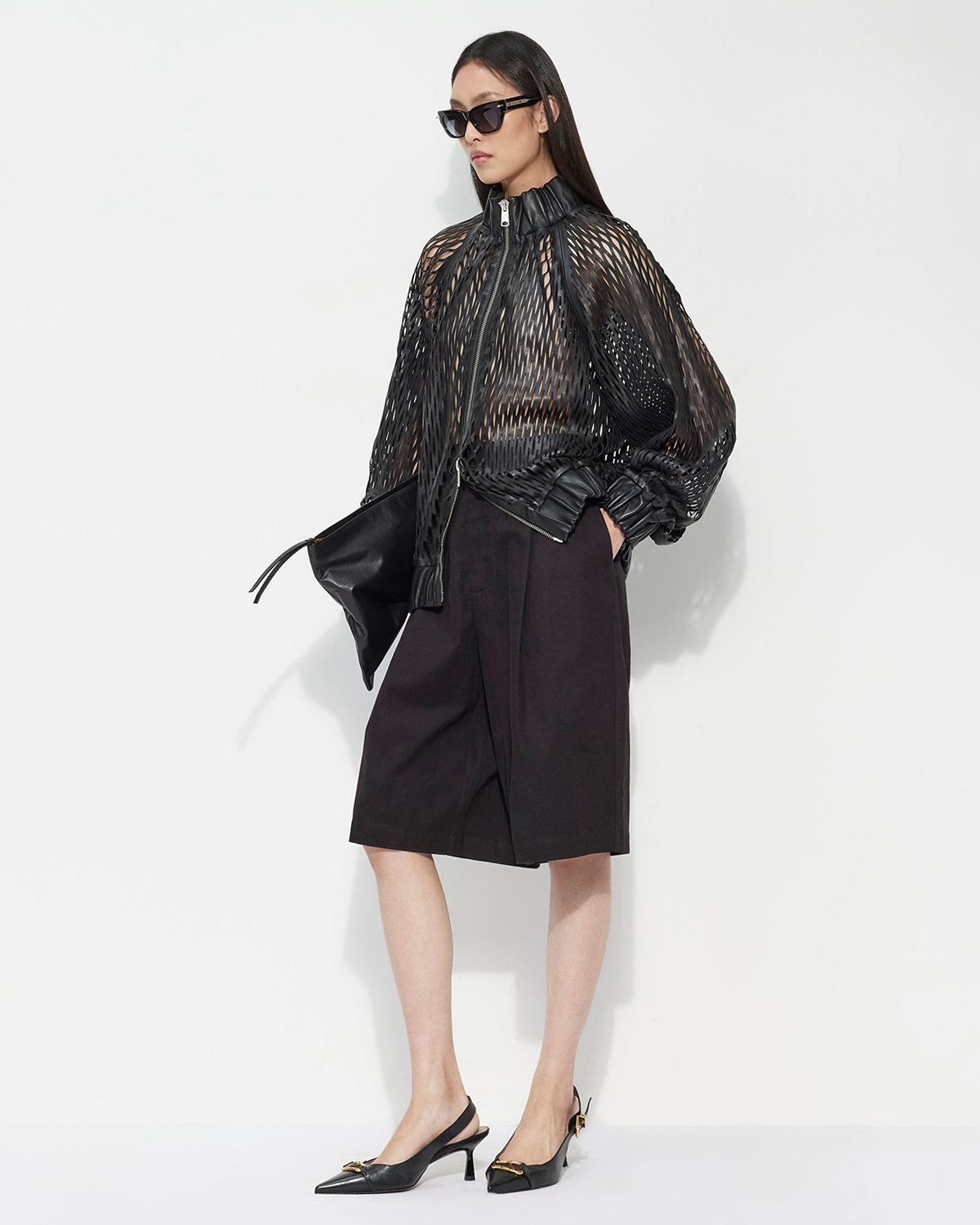 LEATHER BOMBER