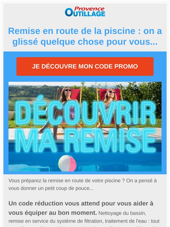 — 😀 Un code piscine vous attend… mais plus pour longtemps
