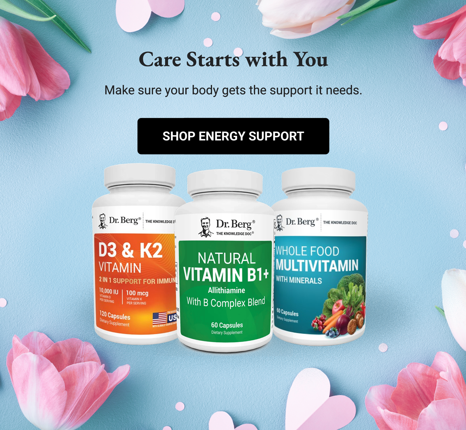 Care Starts with You || Make sure your body gets the support it needs.