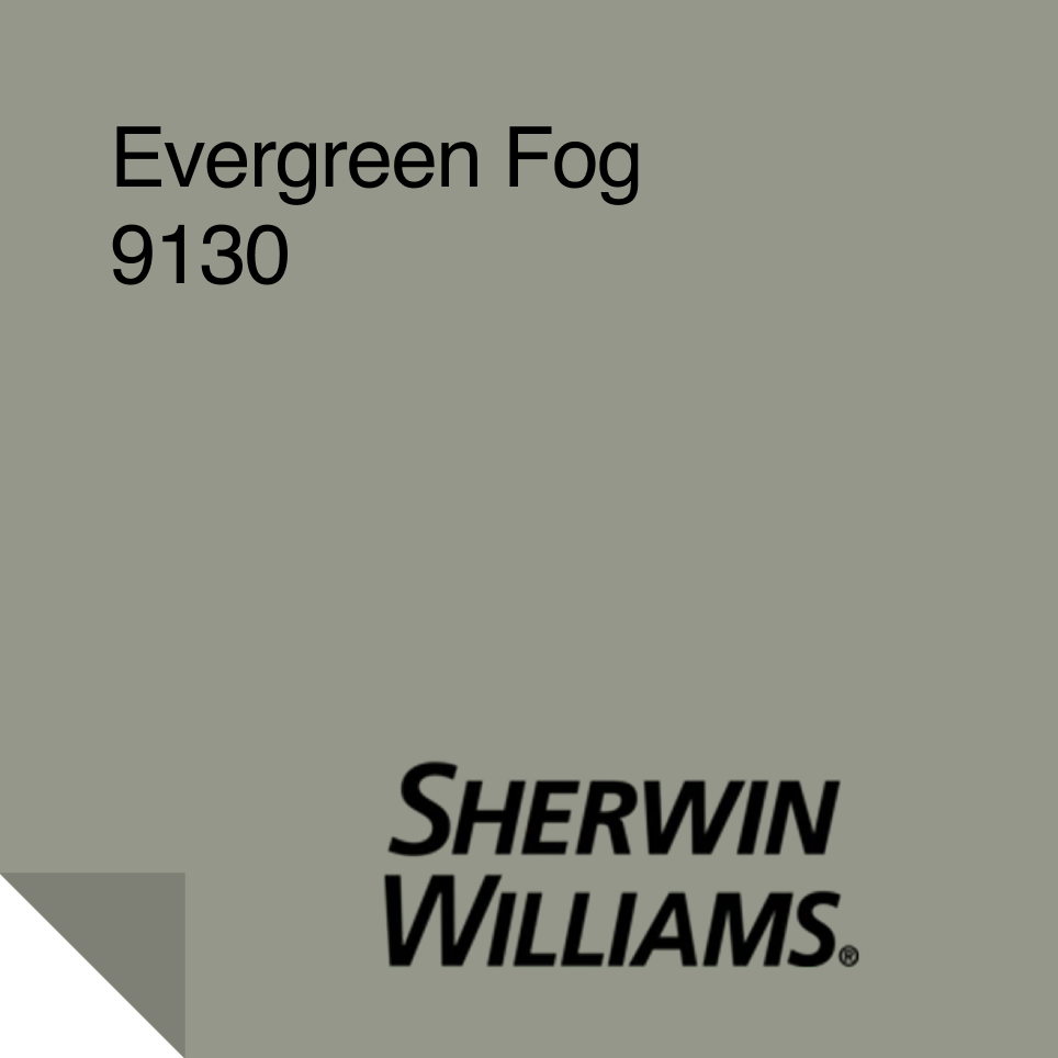 Evergreen Fog Paint Sample 9130