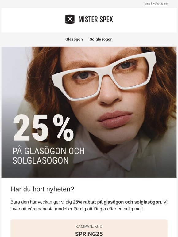 Spara 25% bara den här veckan
