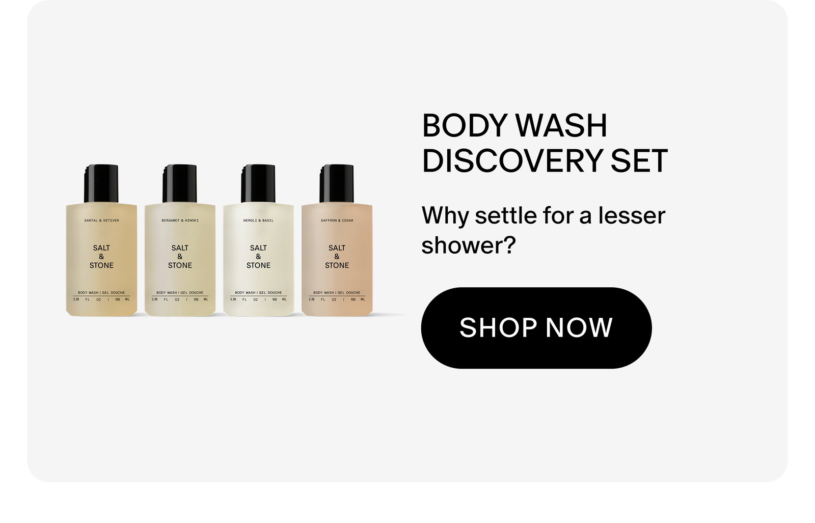 Body WASH Discovery Set