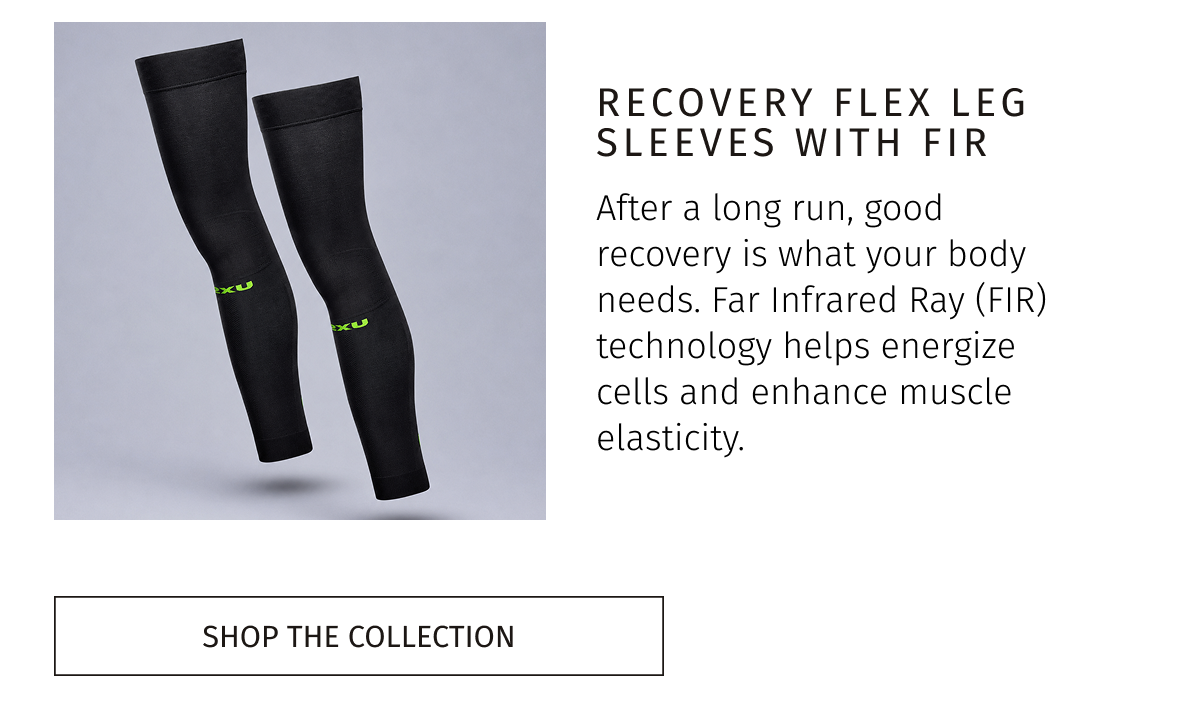 RECOVERY FLEX LEG SLEEVES WITH FIR | SHOP THE COLLECTION 