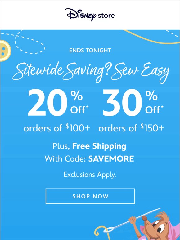 Up to 30% Off ends tonight! ⏰