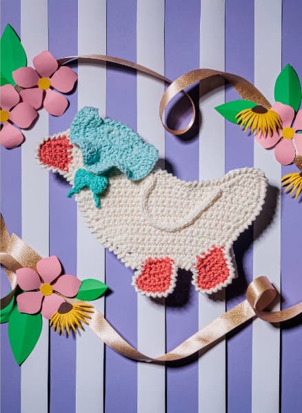 Free Lily Duck, Duck, Goose Crochet Dishcloth Pattern