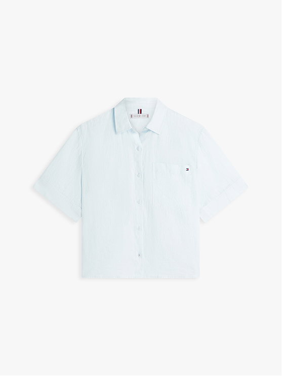 Relaxed Fit Pure Linen Short Sleeve Shirt