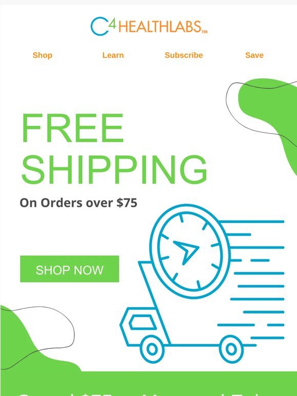 FREE Shipping on Orders over $75