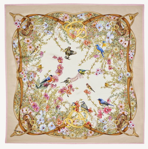 Edwardian Garden Silk Scarf