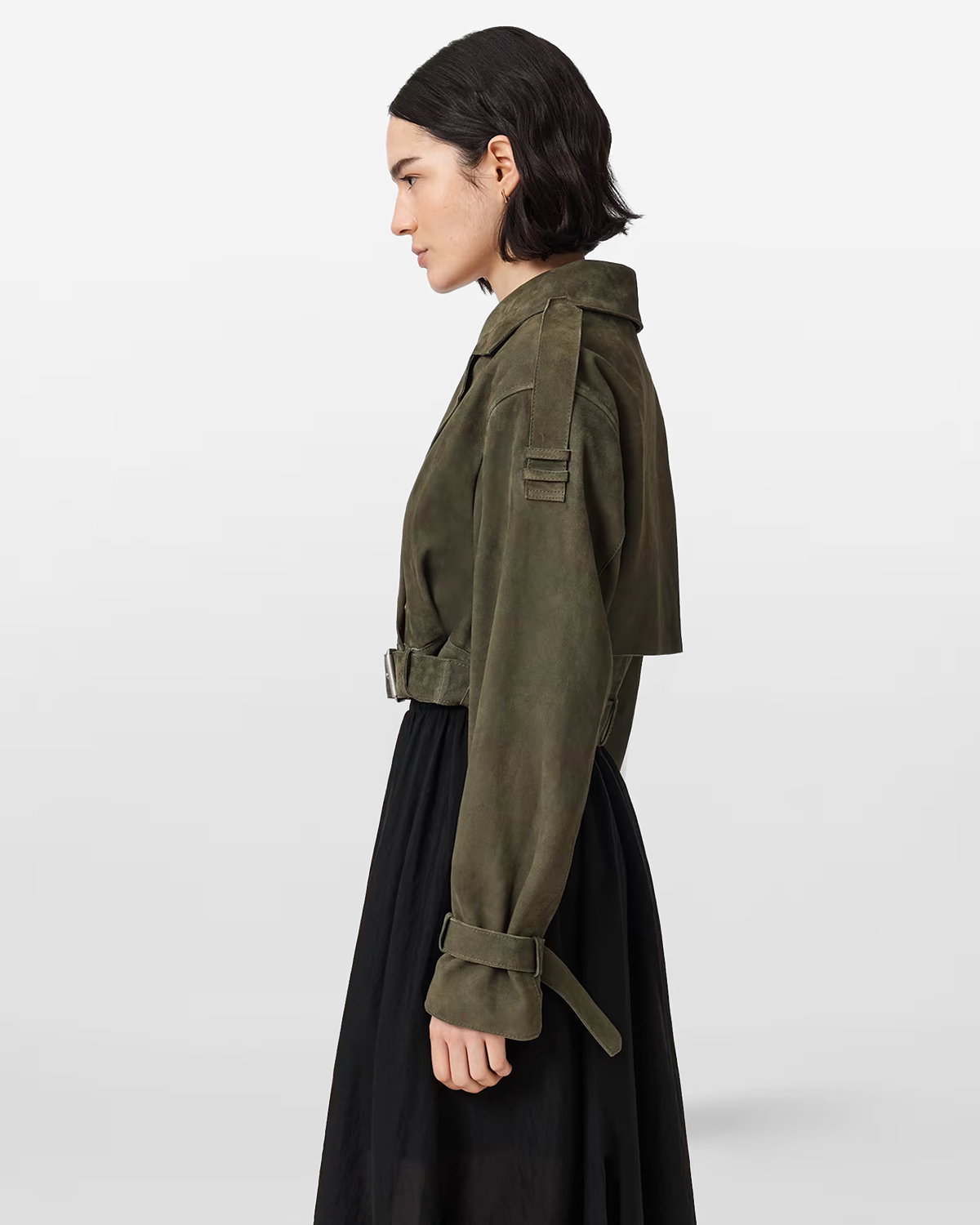 SUEDE CROPPED JACKET