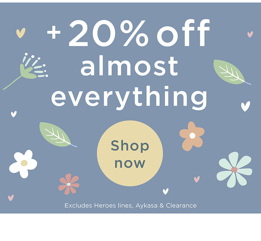 Shop 20% off sitewide