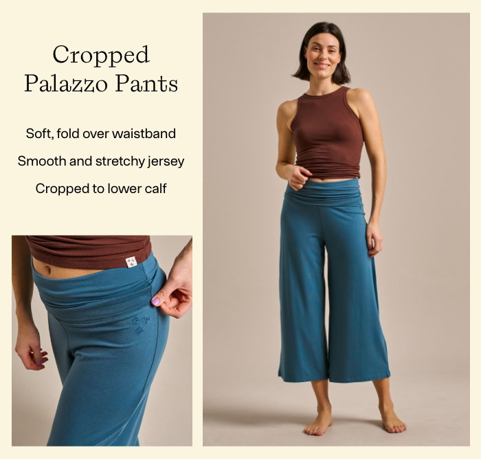 Origin Bamboo Cropped Palazzo Pants