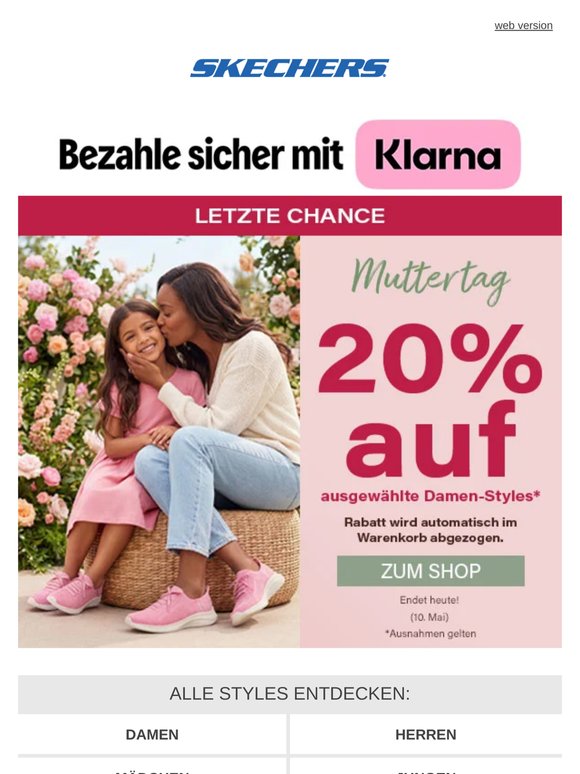 NUR NOCH WENIGE STUNDEN: 20% auf Geschenke zum Muttertag!