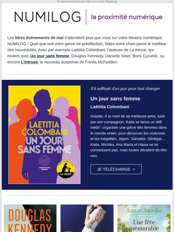 Freida McFadden, Laëtitia Colombani, Douglas Kennedy : ils sont de retour !