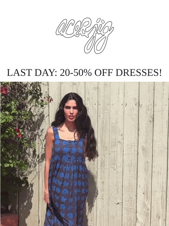LAST CHANCE: 20% OFF ALL DRESSES! 👗