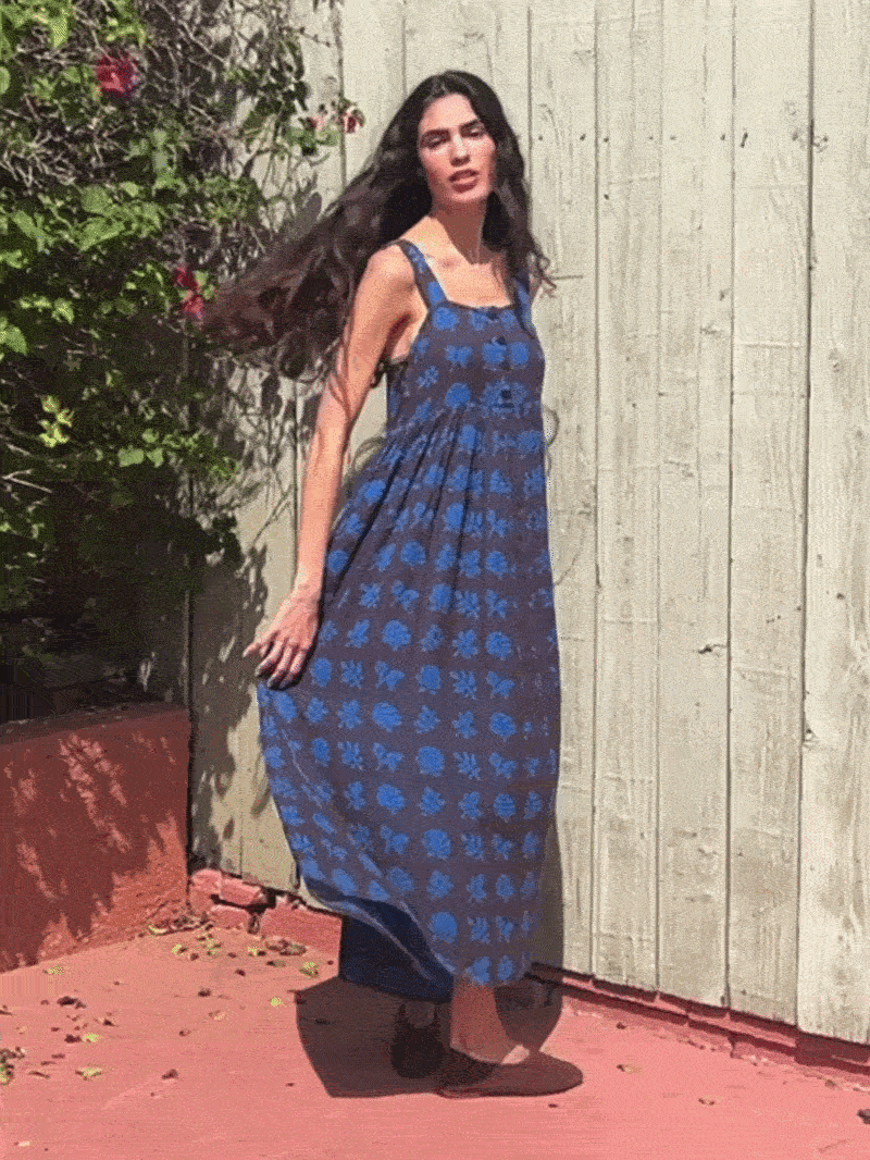 gif of model in gabby dress