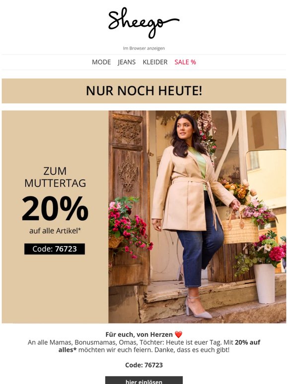 20% 💜 Alles 🩷 Liebe 💛 zum ❤️ Muttertag 🧡