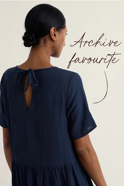 Pebble Comb Double Cloth Dress