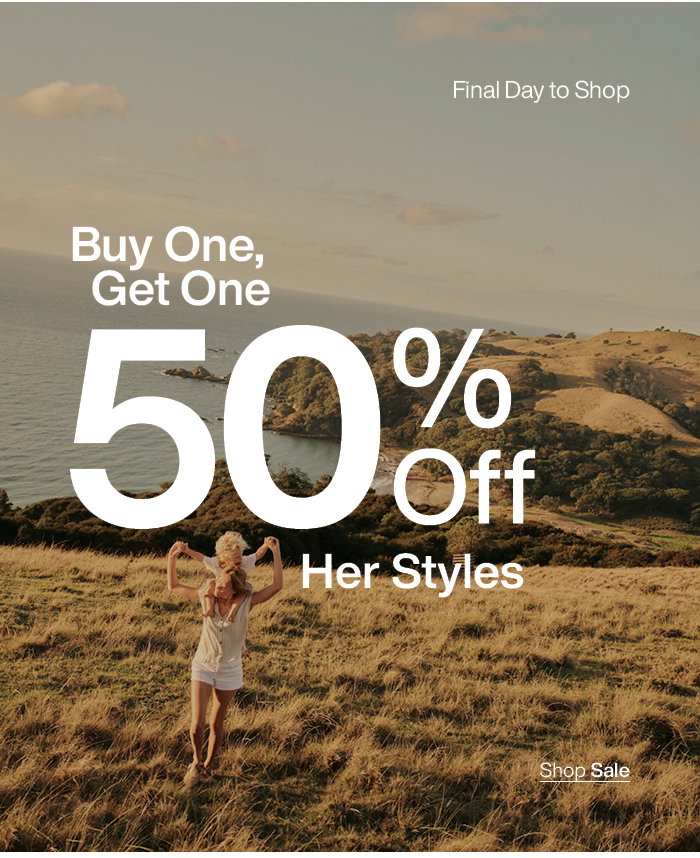 Mother's Day Sale: Buy One, Get One 50% Off Her Styles