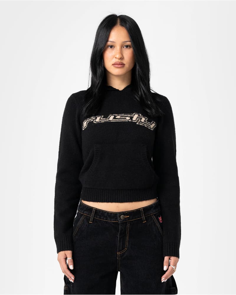 Intro Sofia Graphic Knit Hoodie