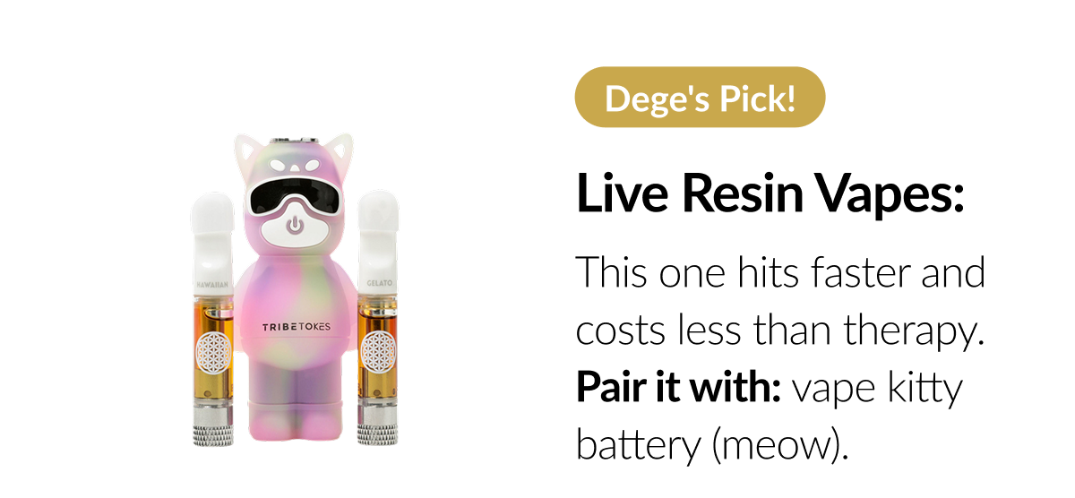Save $20: Vape Kitty Battery + THCa Live Resin Cart | Starter Kit