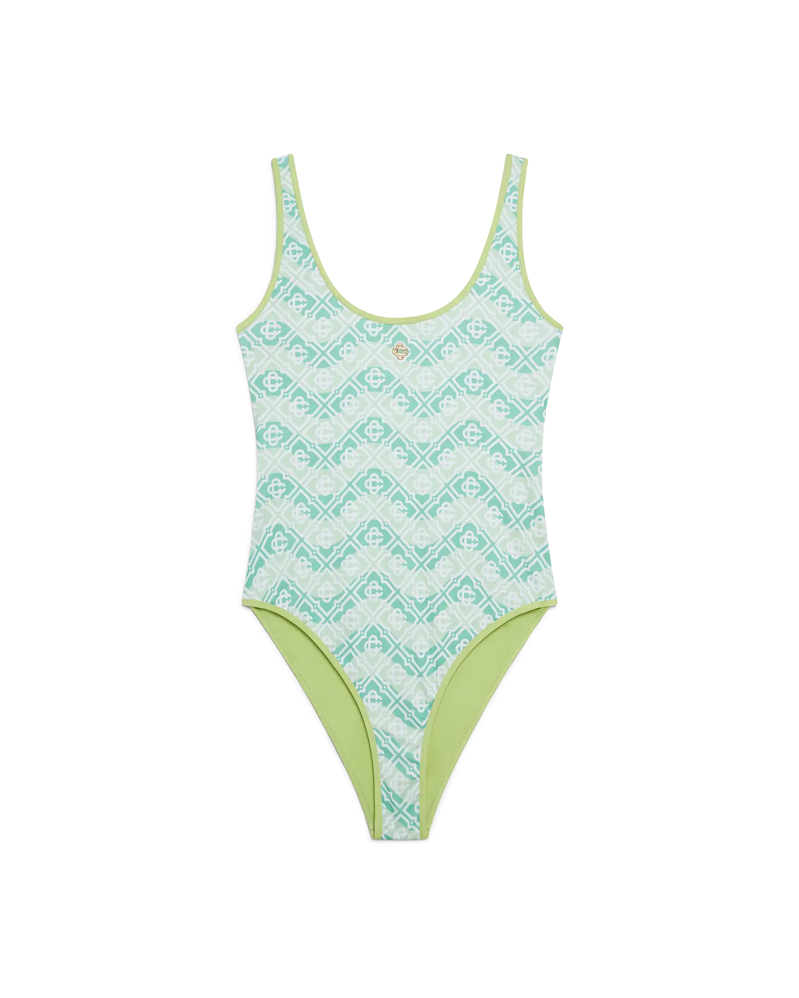 Image of Wavy Monogram Swimsuit