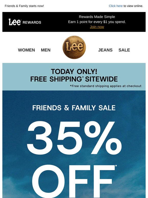 35% off + free shipping - today only