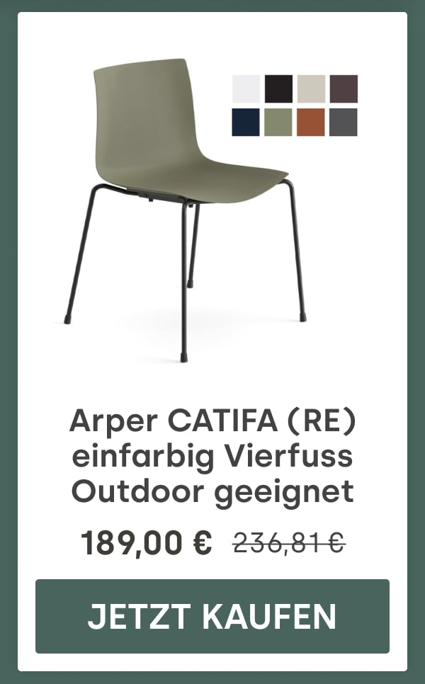 Arper CATIFA (RE) einfarbig Vierfuss Outdoor geeignet | 189,00 € | 236,81 € | Jetzt kaufen