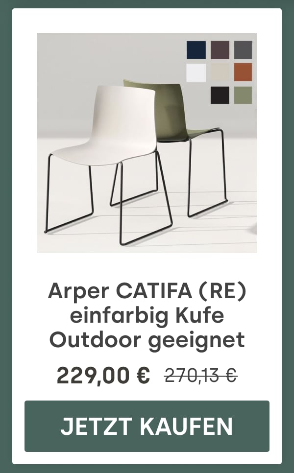 Arper CATIFA (RE) einfarbig Kufe Outdoor geeignet | 229,00 € | 270,13 € | Jetzt kaufen