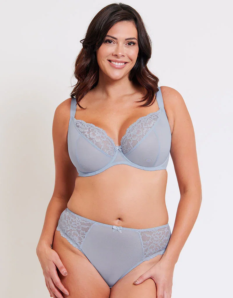 Flirtelle Chloe Plunge Bra Powder Blue
