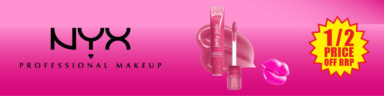 ½ price off RRP NYX range