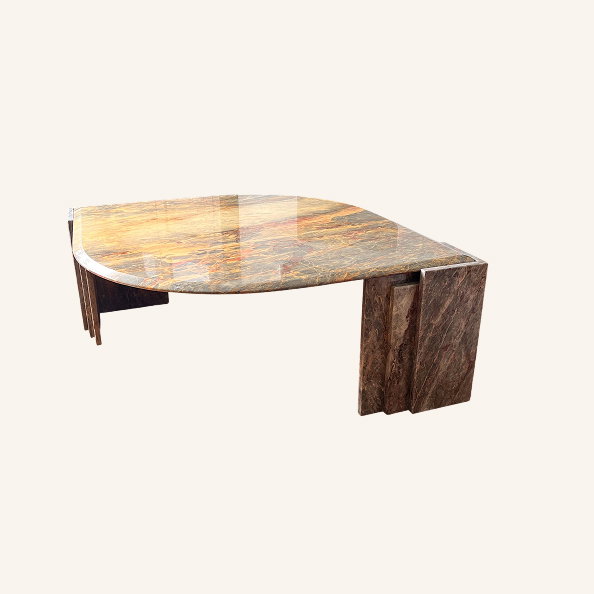 French Marble Coffee Table, 1970s
