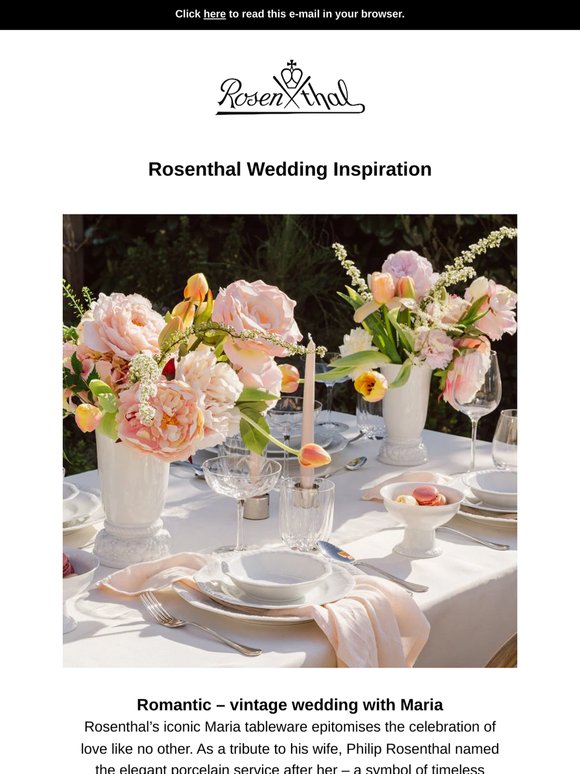 Rosenthal Wedding Inspiration – Stylish ideas for your big day