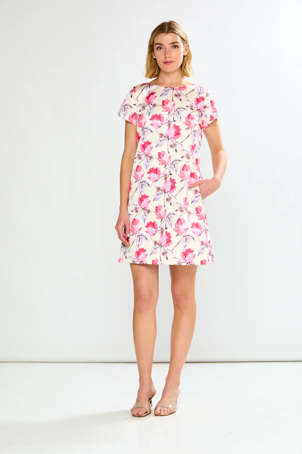 Image of The Rue Dress in Pink Roses
