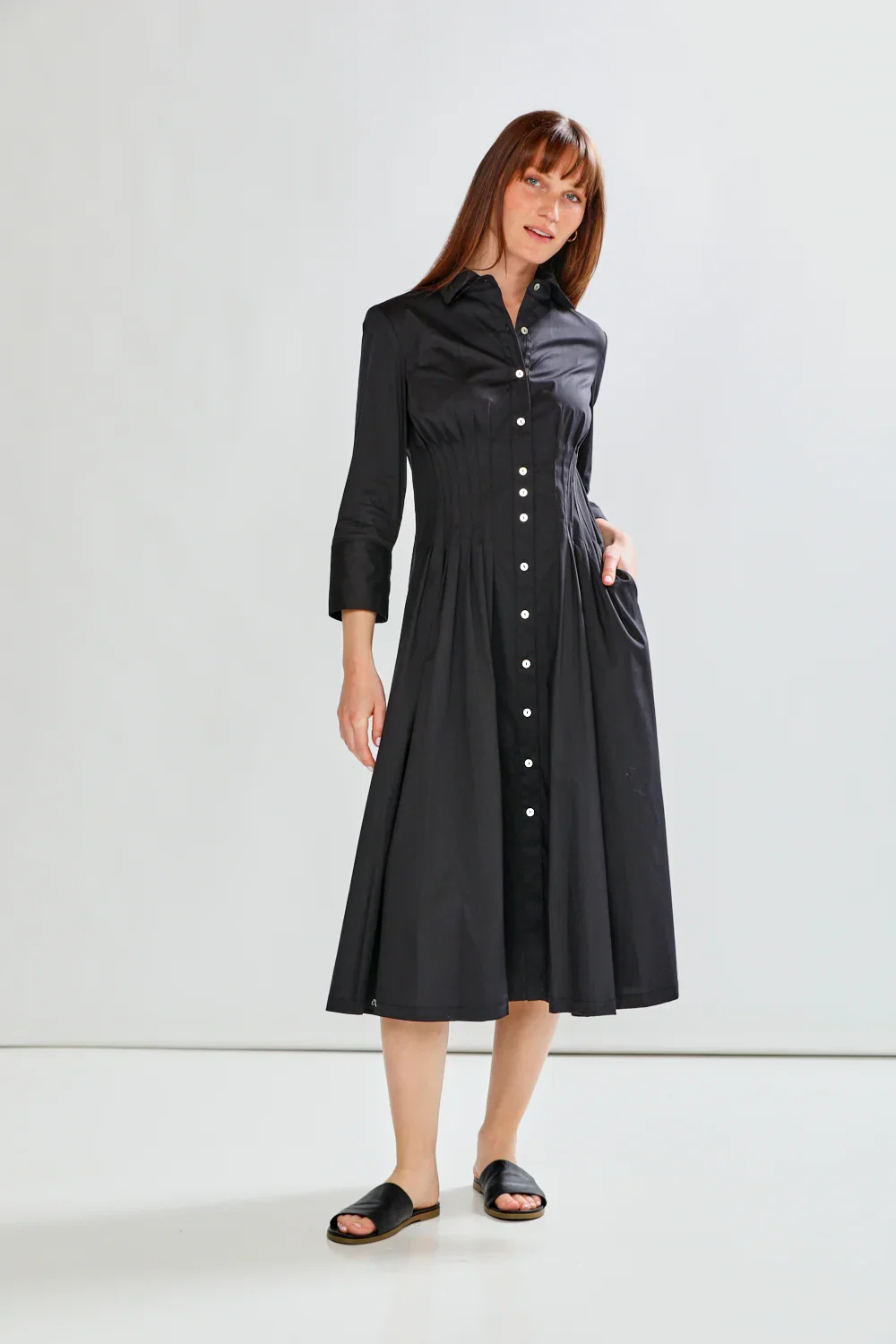 Image of The Long Alexis Dress - Black
