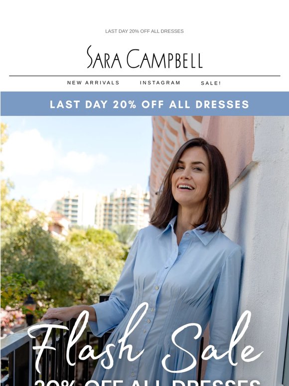 LAST DAY - 20% OFF DRESSES