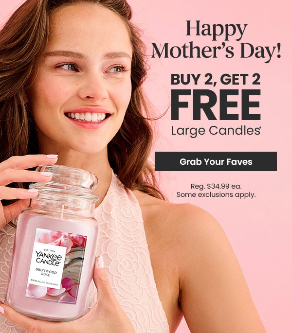 Buy 2 Get 2 Free Large Candles