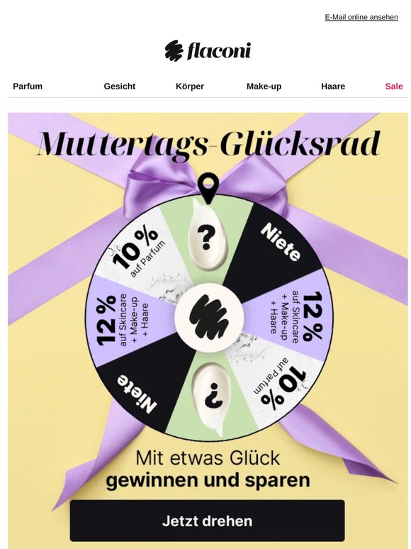 💜 Muttertags-Glücksrad: Drehen & Gutscheine gewinnen