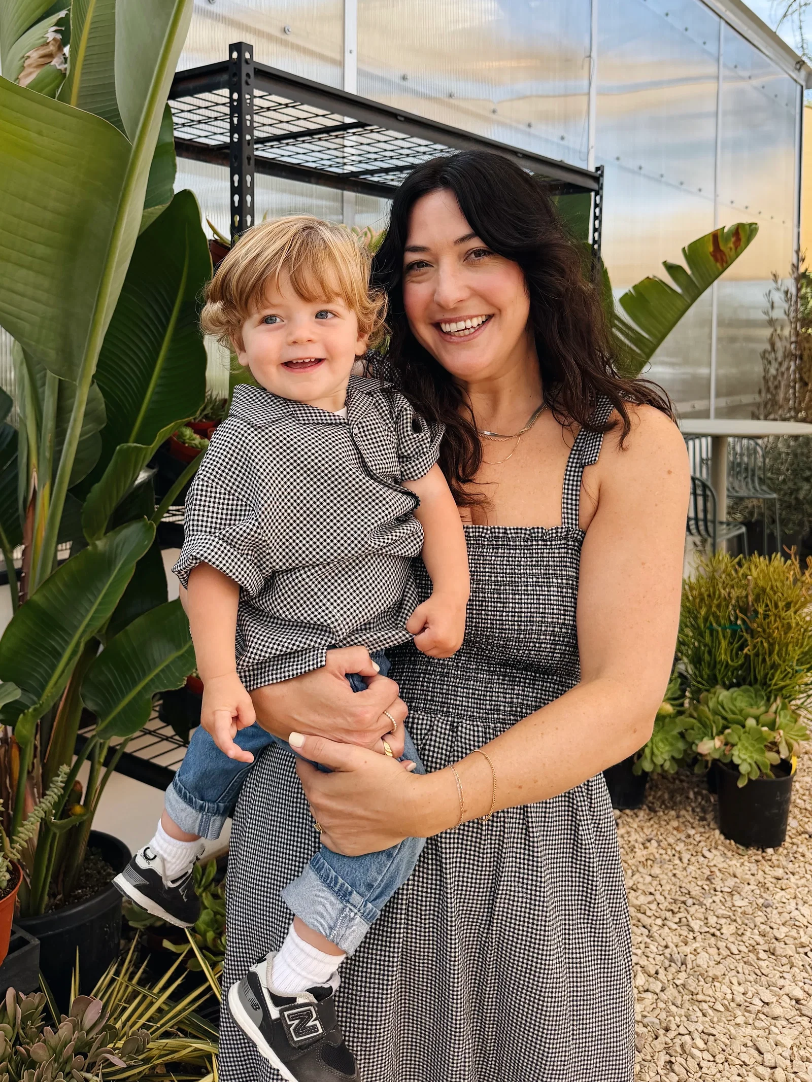 Founder Rachel with son Stinson for Mother's Day