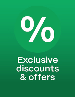 Exclusive discounts & offers