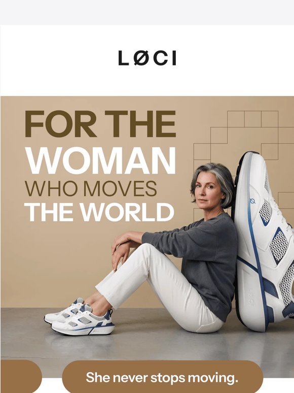 For the woman who moves your world.
