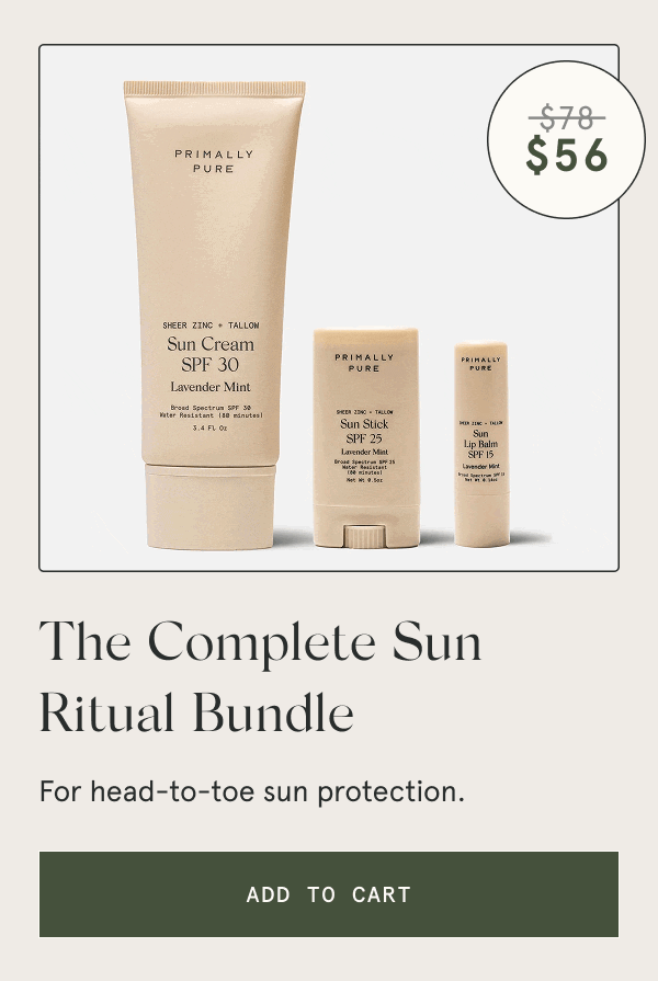 The Complete Sun Ritual Bundle For head-to-toe sun protection. [ADD TO CART]