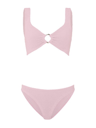 Julia With Gold Hoop Bikini Ballet Pink
