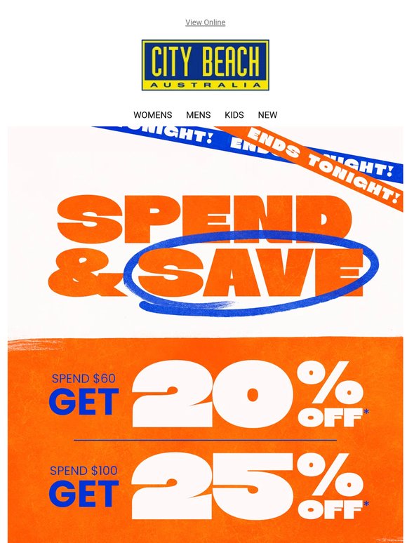⏰ —, Ends Tonight! Up to 25% Off*