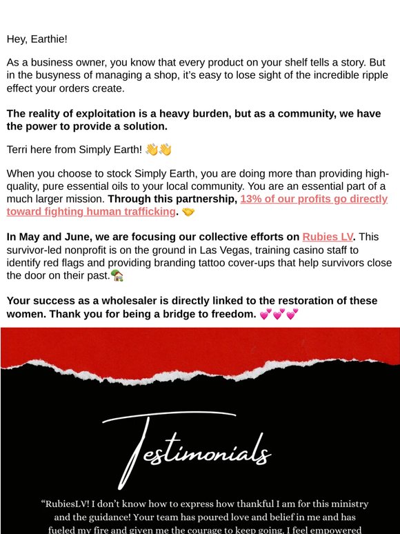 Your shop’s impact reaches Las Vegas 🕊️