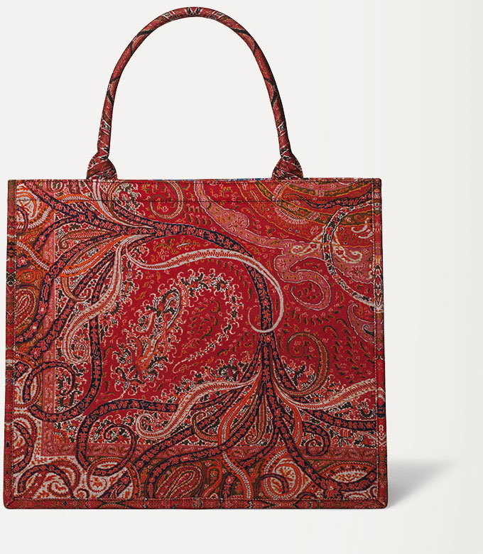 Four Seasons Paisley Oversize Structured Tote