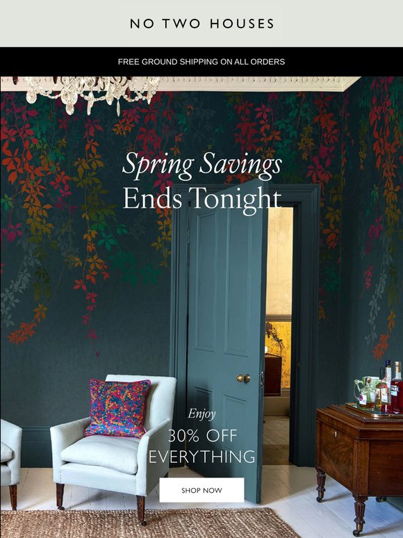 Spring Savings ~ Ends Tonight
