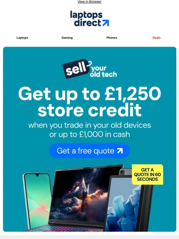 Sell Old Devices for Cash or Credit